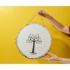 Silver Buffalo The Lord Of The Rings White Tree Of Gondor Hanging Wall Sign | 15 x 15 Inches - 3 of 4