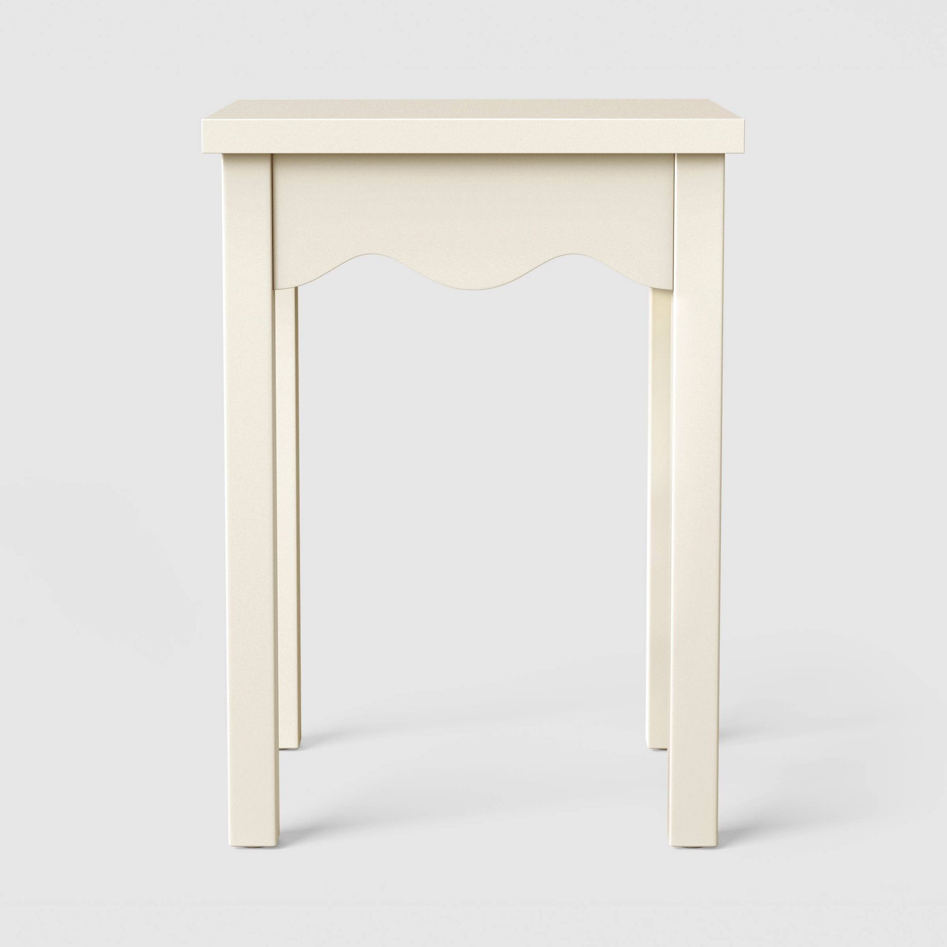 Wavy Scallop Side Table White - Room Essentials™