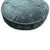 Edie@Home 16" Delmonico Chenille Round Throw Pillow Cadet: Woven Polyester, Indoor Use, Sewn Seam Closure - image 2 of 3