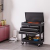 4 Drawer Rolling Tool Cart with Locking Drawers,Heavy Duty Metal Mobile Tool Storage Organizer,4 Tier Shelves - 2 of 4