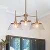 LNC Quoridan Polished Gold Chandelier Lighting LED Dry Rated Chandelier - 2 of 4