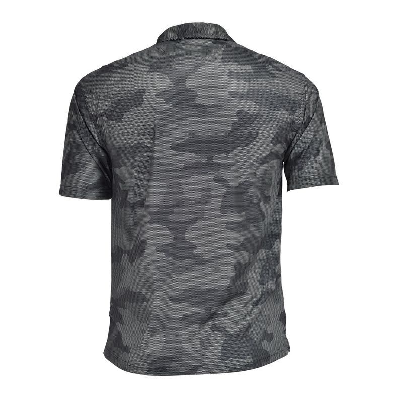 Burnside Men's Burn Golf Polo Shirt | Black Camouflage, 4 of 5