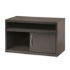 Steel Low Credenza File Cabinet with Door in Charcoal Brown-Hirsh Industries - 2 of 4
