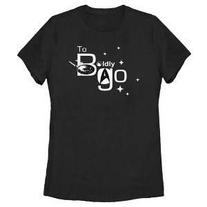 Women's Star Trek: The Original Series To Boldly Go Shine T-Shirt - 1 of 4