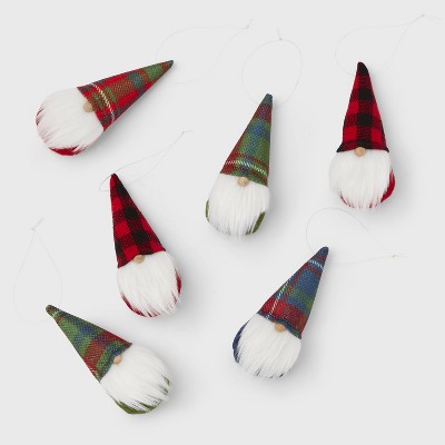 8pc Fabric Gnome Christmas Tree Ornament Set - Wondershop™