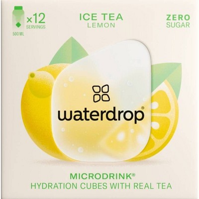 Waterdrop Microdrink Lemon Iced Tea - 12pk Cubes : Target