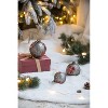 Tramull Set of 4 Glass Christmas Ball Ornaments, 4.7" Hanging Balls for Holiday Tree & Festive Decor - 2 of 4
