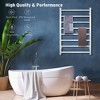 Cosway 145W Electric Towel Warmer Wall Mounted Heated Drying Rack 8 Square Bars - 4 of 4