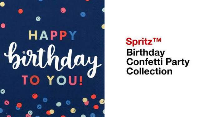 20ct Everyday Happy Birthday Lunch Napkin - Spritz&#8482;, 2 of 4, play video