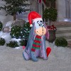 Gemmy Christmas Inflatable Eeyore in Santa Hat, 3.5 ft Tall, Multi - 2 of 2