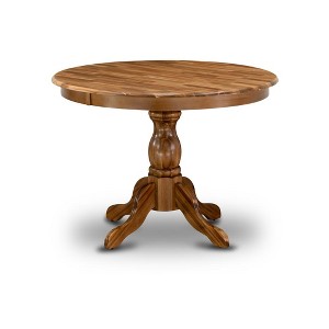 East West Furniture,Dinning Table With Natural Acacia Color Top - 1 of 2