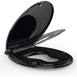 Whizmax Toilet Seat with Slow Soft Close - Easy to Install and Clean, Never Loosens - 1 of 4