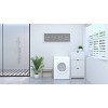 8.5" x 24.25" 'Wash ... Fold, maybe Iron hahaha' Wood Framed Wall Decor Gray - Storied Home - 2 of 4