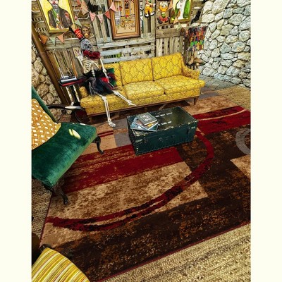 Kouillou Geometric Multi-Color Synthetic 6' x 9' Area Rug