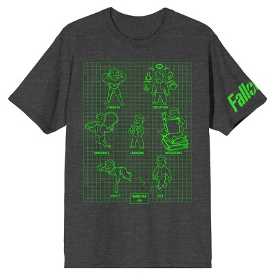 Fallout 4 Fof Men s Charcoal Gray T shirt Target