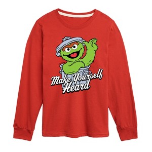 Boys' - Sesame Street - Make Yourself Heard -Toddler and Youth Long Sleeve T-Shirt Long Sleeve Graphic T-Shirt - 1 of 3
