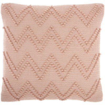 18"x18" Life Styles Chevron Loops Square Throw Pillow Blush - Mina Victory