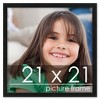 PosterPalooza | Square Classic Modern Grey Picture Frame - UV Acrylic, Foam Board Backing, Hanging Hardware - 2 of 4