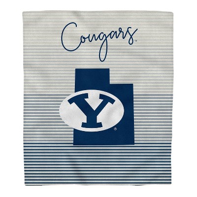 NCAA BYU Cougars Ultra Fleece State Stripe Blanket