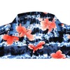 LA LEELA Men's Hawaiian Shirts Short Sleeve Button Down Shirt Floral Shirt Men Casual Holiday Tropical Island Shirts for Men - 3 of 4