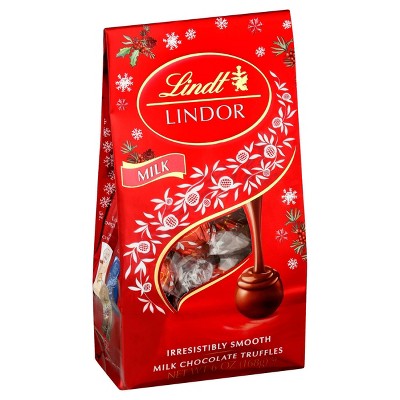 Lindor Holiday Milk Chocolate Truffles Bag - 6oz