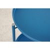 DOMETOUR Outdoor Steel Patio Side Table 2-Tier - 3 of 4