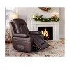 Power Lift Recliner Chair with Heat & Massage, Electric Adjustable PU Leather Recliner for Elderly, Remote Control, Side Pocket, Comfortable Support - 3 of 4