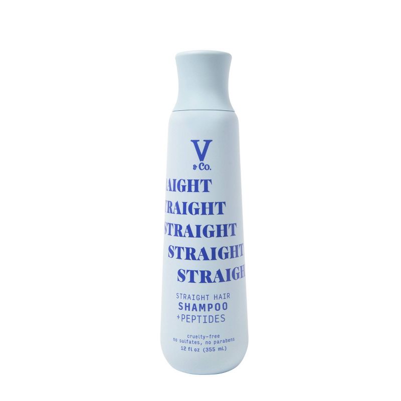 V&#38;Co. Beauty Straight Hair + Peptide Shampoo - 12oz, 1 of 11