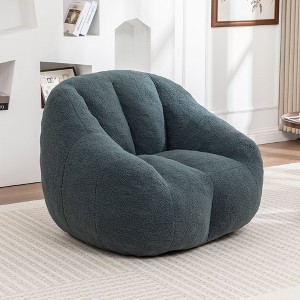 NicBex Plush Comfort Teddy Fabric Bean Bag Chair with High Reseilience Memory Foam Filling,Cozy Lazy Chair Sofa Beanbags for Adults - 1 of 4