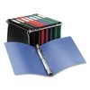 Avery Hanging Storage Flexible Non-View Binder with Round Rings, 3 Rings, 1" Capacity, 11 x 8.5, Blue - 4 of 4
