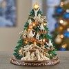 Collections Etc Hand-Painted Lighted Nativity Tree Tabletop Decoration 7 X 7 X 8.75 - 2 of 2