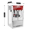 Infurnic Popcorn Poppers, with Kettle and Warming Deck, Kitchenware for Family Gatherings, Red, 18.01"*14.96"*29.92" - 4 of 4