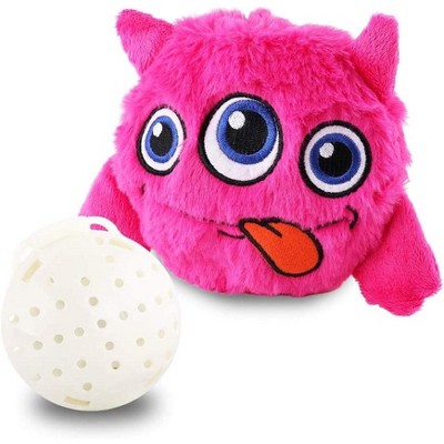 Petbobi Dog Toys Interactive Plush Giggle Ball Squeak Crazy Bouncer Toy for Pets, Blue
