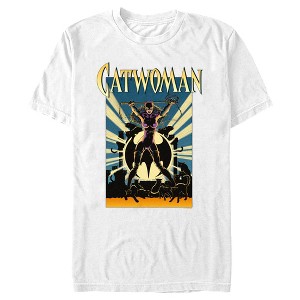 Men's Batman Catwoman Retro Poster T-Shirt - 1 of 4