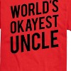 Men's - Instant Message - Worlds Okayest Uncle Short Sleeve Graphic T-Shirt - 2 of 4