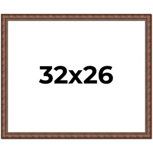 PosterPalooza | 32x26 Modern Bamboo Picture Frame, UV Acrylic, 5 Finishes - 1 of 4