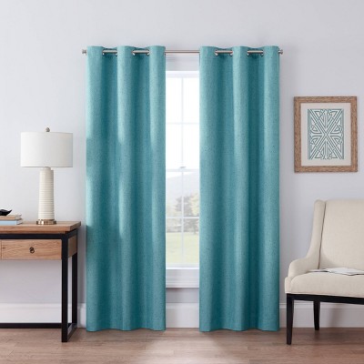 1pc 42 X63 Blackout Windsor Window Curtain Panel Teal Eclipse Target