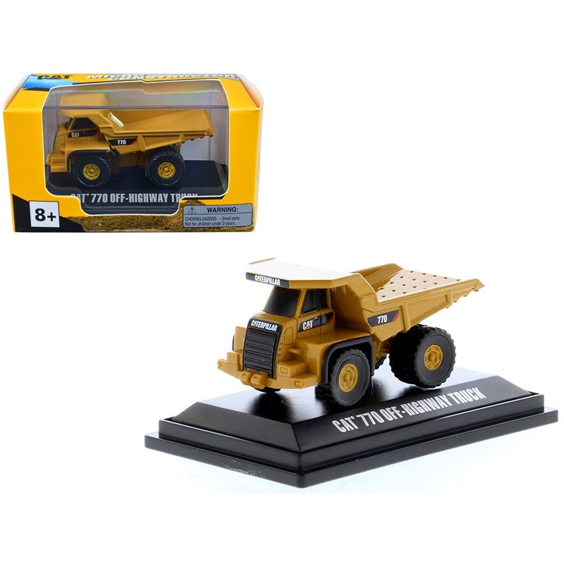 CAT Caterpillar 770 Off–Highway Truck Yellow "Micro-Constructor" Series Diecast Model by Diecast Masters, 1 of 6