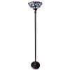 Chloe Lighting CH1T153BV14-TF1 Vivian Tiffany-Style Victorian Stained Glass Torchiere Floor Lamp 69" Height - 2 of 4