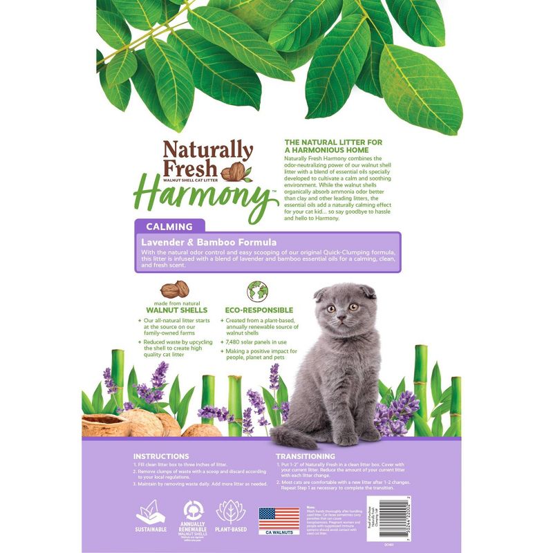 Naturally Fresh Harmony Lavender &#38; Bamboo Clumping Cat Litter - 14lbs, 2 of 5