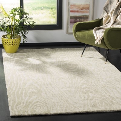 Handmade Potter's Clay Tufted Wool Area Rug 5' x 8'