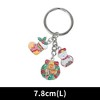 Unique Bargains Christmas Keychain Double Ring Zinc Alloy Multi-colored 1 Pc - 2 of 3