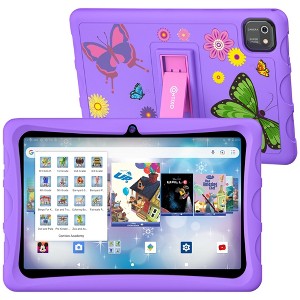Contixo K103 10" Kids Tablet - 8-Core 2.0GHz, 3GB RAM, 32GB Storage, Android 13, with 80 Disney E-books & Contixo Academy, Case with Kickstand - 1 of 4