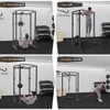 Power Cage, Squat Rack with LAT Pulldown - 1600LBS Multi-Functional Home Gym w/Cable Pulley System, Dip Bars & Landmine Attachment - 2 of 4
