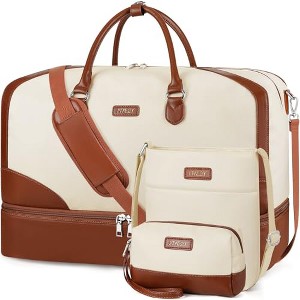 Weekender Bag for Women, Travel Duffel Bag Carry On Overnight Bag - 1 of 4