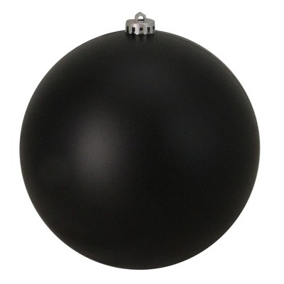 Northlight Jet Black Shatterproof Matte Christmas Ball Ornament 8" (200mm)