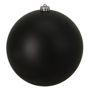 Northlight 6" Shatterproof Matte Christmas Ball Ornament - Black - 1 of 2