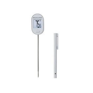 KitchenAid Digital Pivoting Kitchen Cooking Thermometer White: Meat & Food Thermometer, Digital Display, -40 to 482°F - 1 of 4