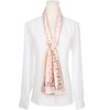 INSPIRE CHIC Women's Fashion Printed Skinny Long Retro Satin Silky Neck Scarves 1Pc - 2 of 4