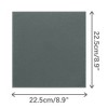 INSPIRE CHIC Men's Velvet Self-Fold Solid Color Pocket Square - 2 of 4
